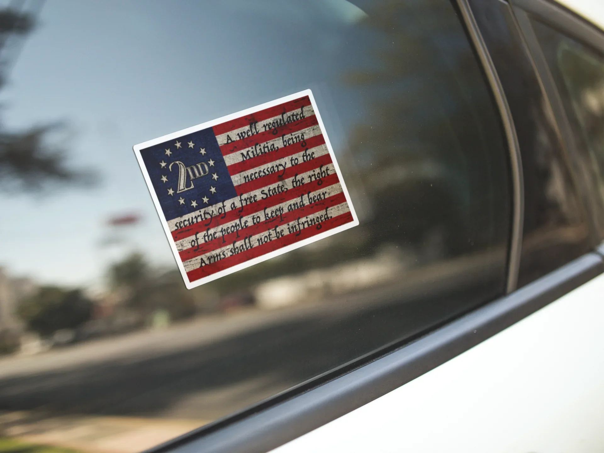 2nd Amendment Flag Decal - Image 3