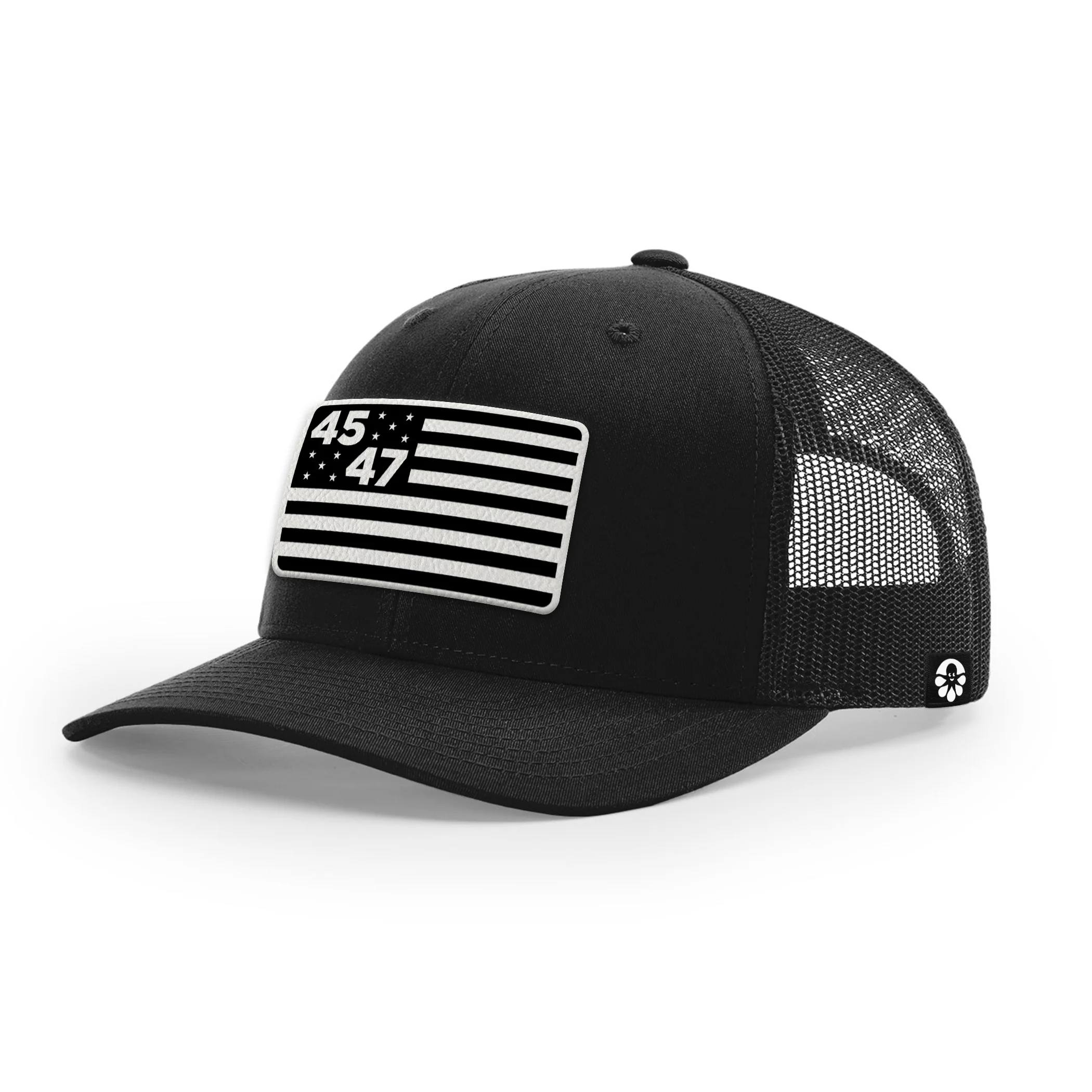 45th & 47th President Flag Hat (Monochrome) - Image 6