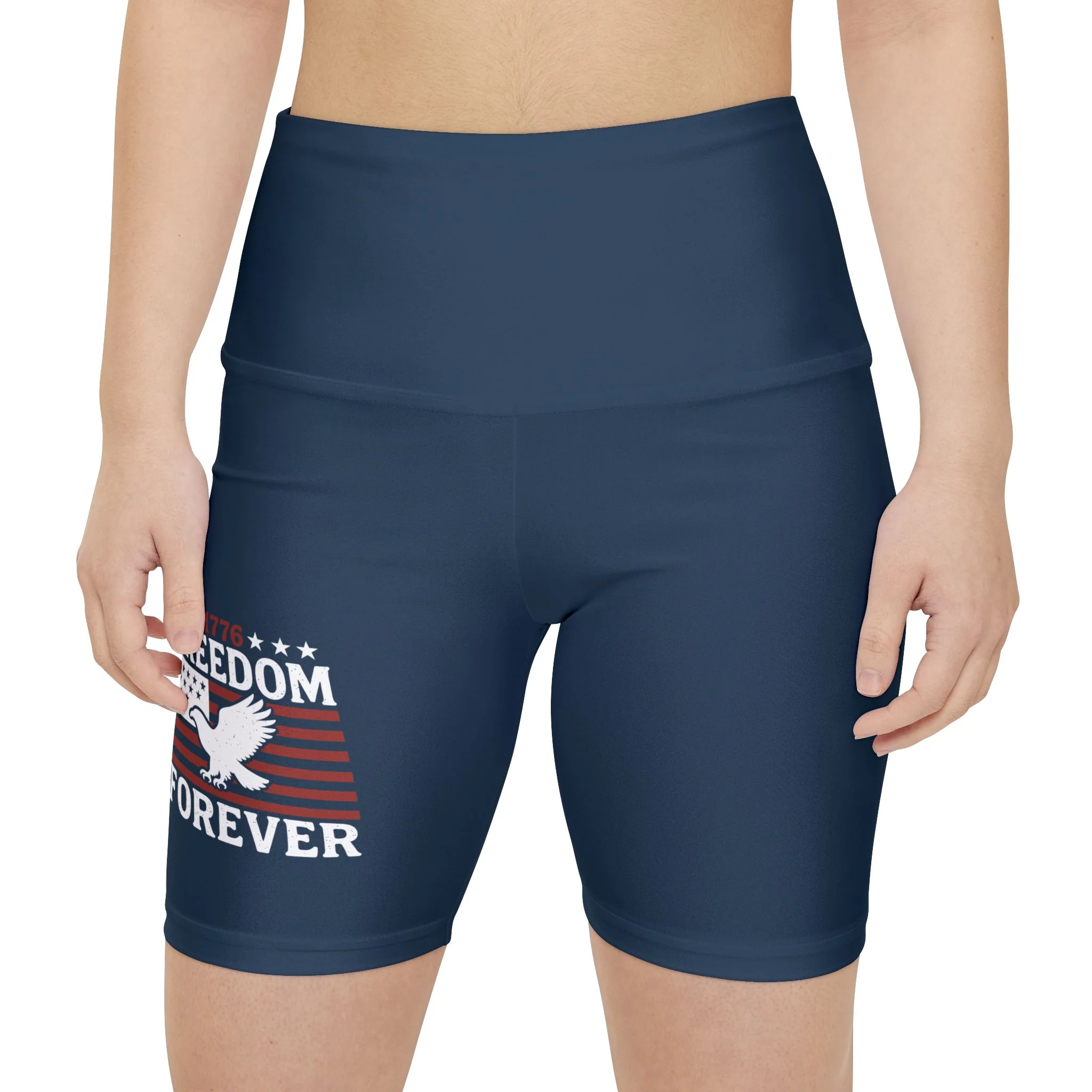 1776 Freedom Forever Women's Workout Shorts - Image 2