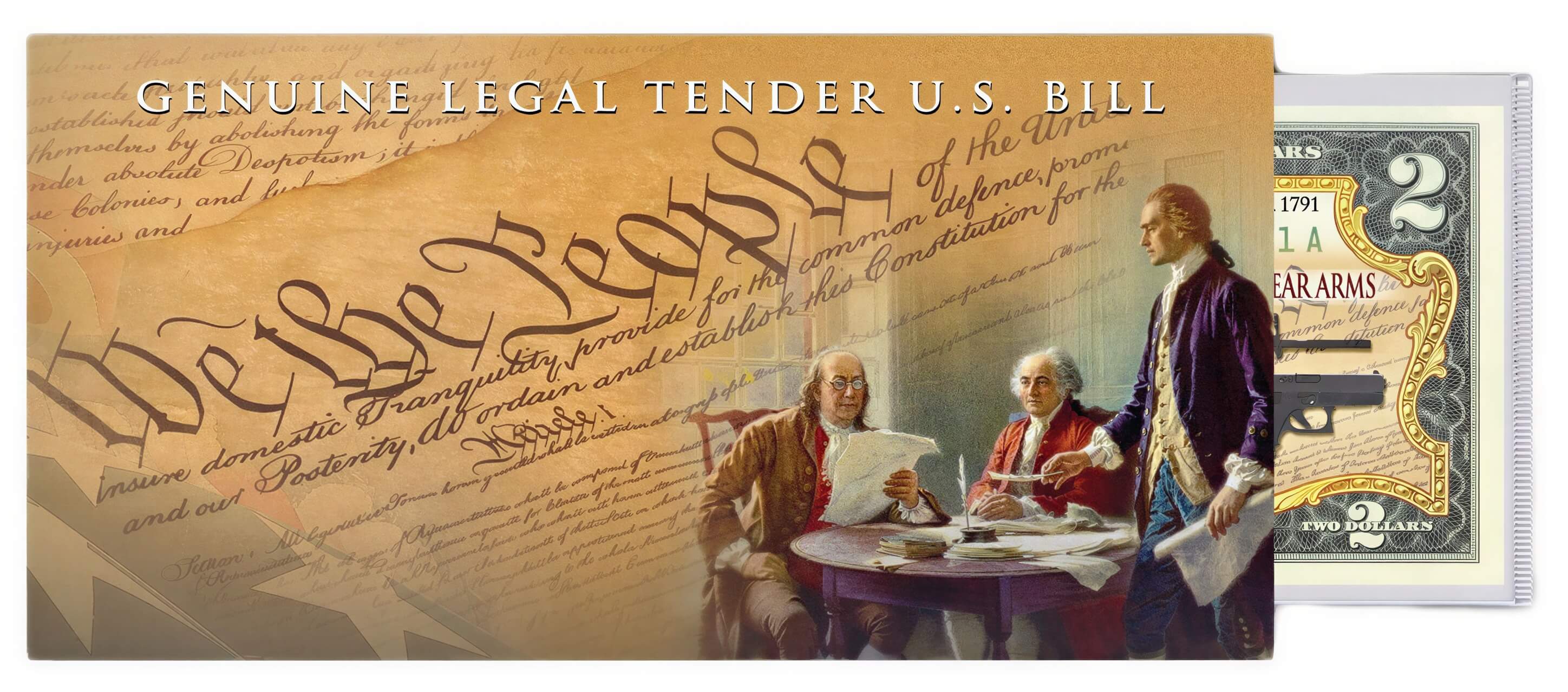 "2nd Amendment" (Modern) - Genuine Legal Tender U.S. $2 Bill - Image 4