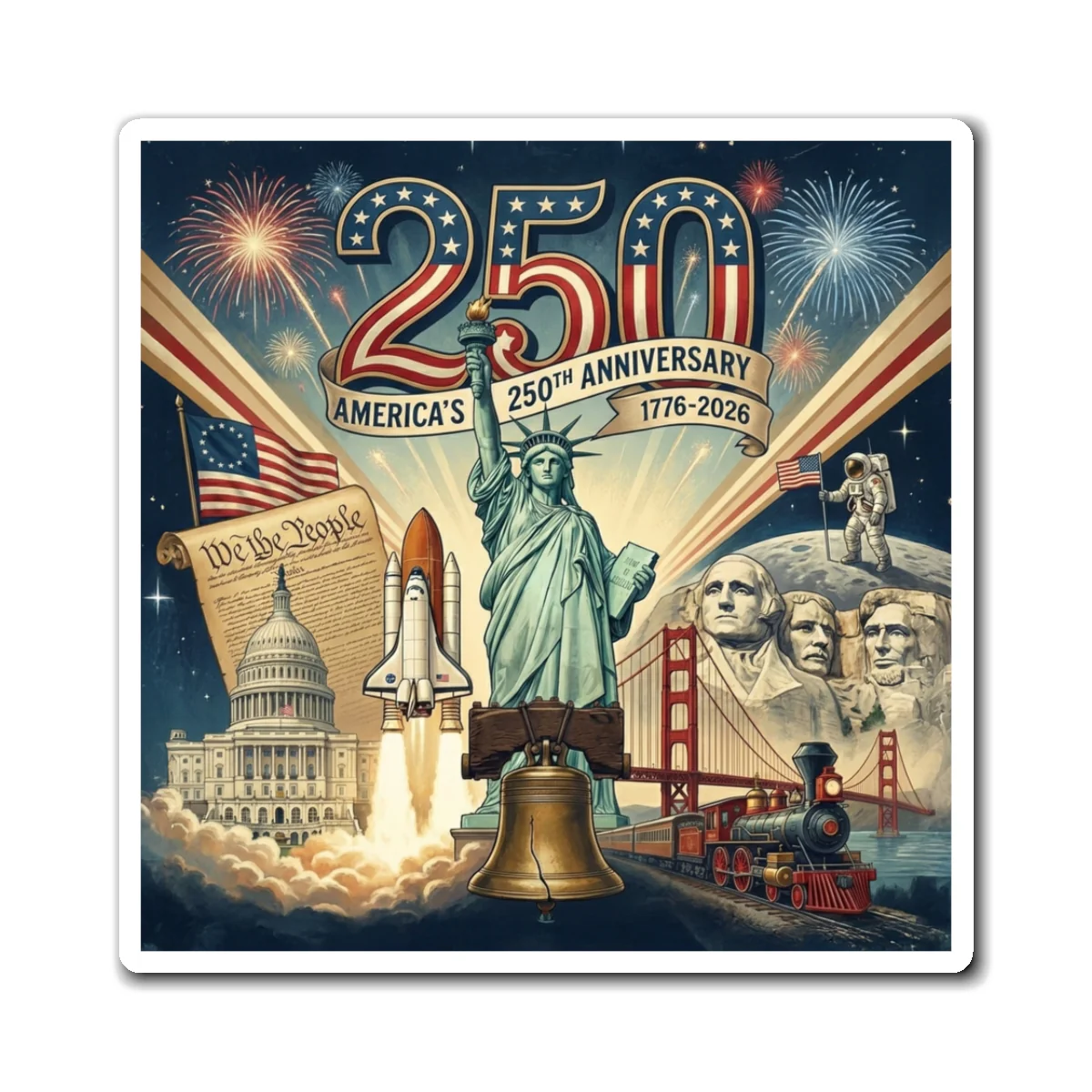 All 18 America 250th Anniversary Magnets (Save 25%) - Image 5