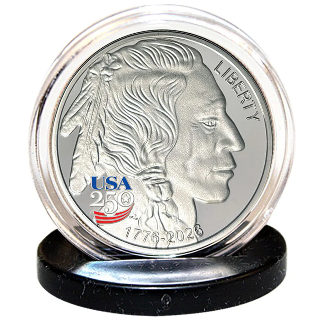 America's 250th Anniversary Buffalo Indian Nickel Silver Proof Coin - Image 4