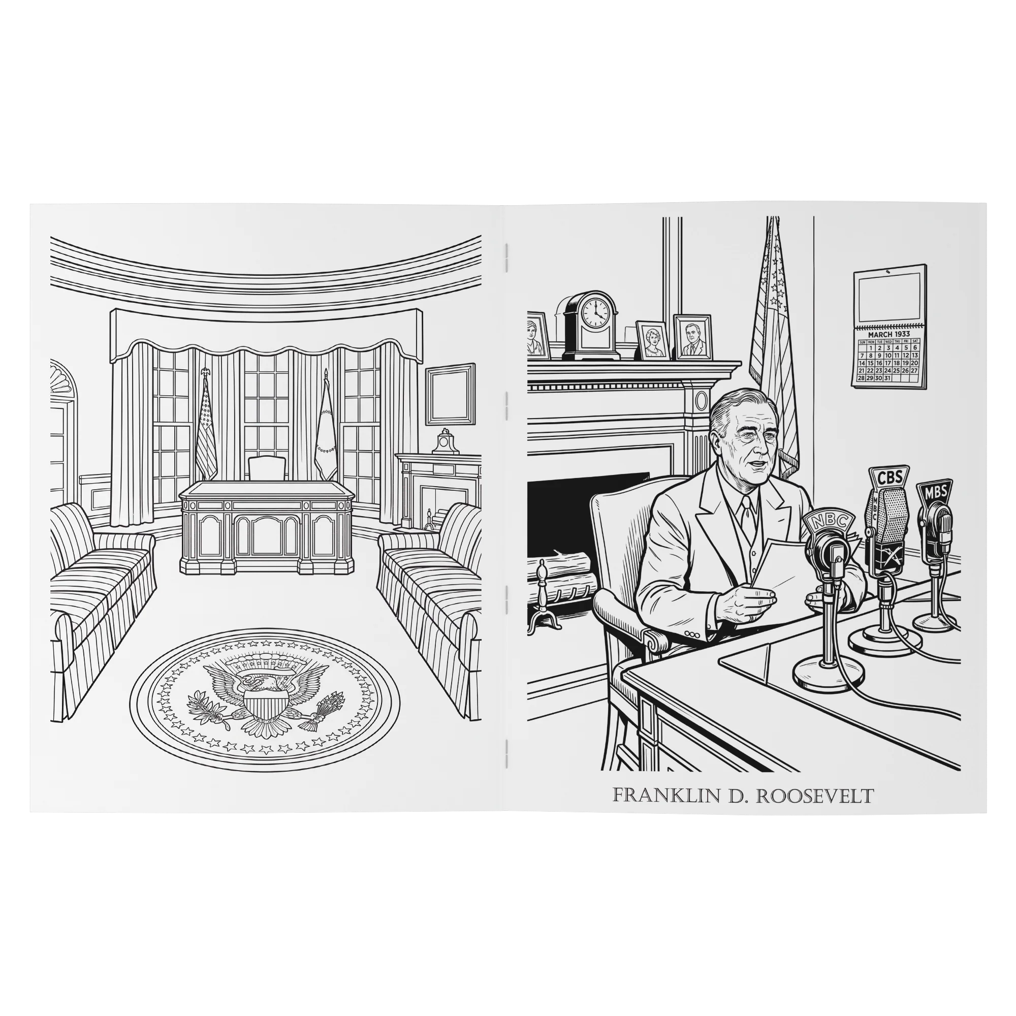 America 250th Anniversary Coloring Book - Presidents of the United States - Image 8