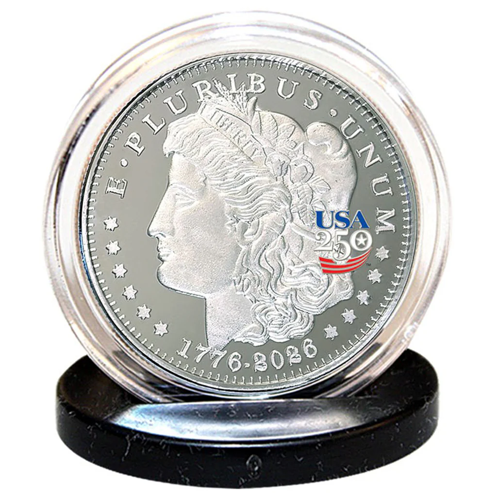 America's 250th Anniversary Morgan Dollar Nickel Silver Proof Coin - Image 4