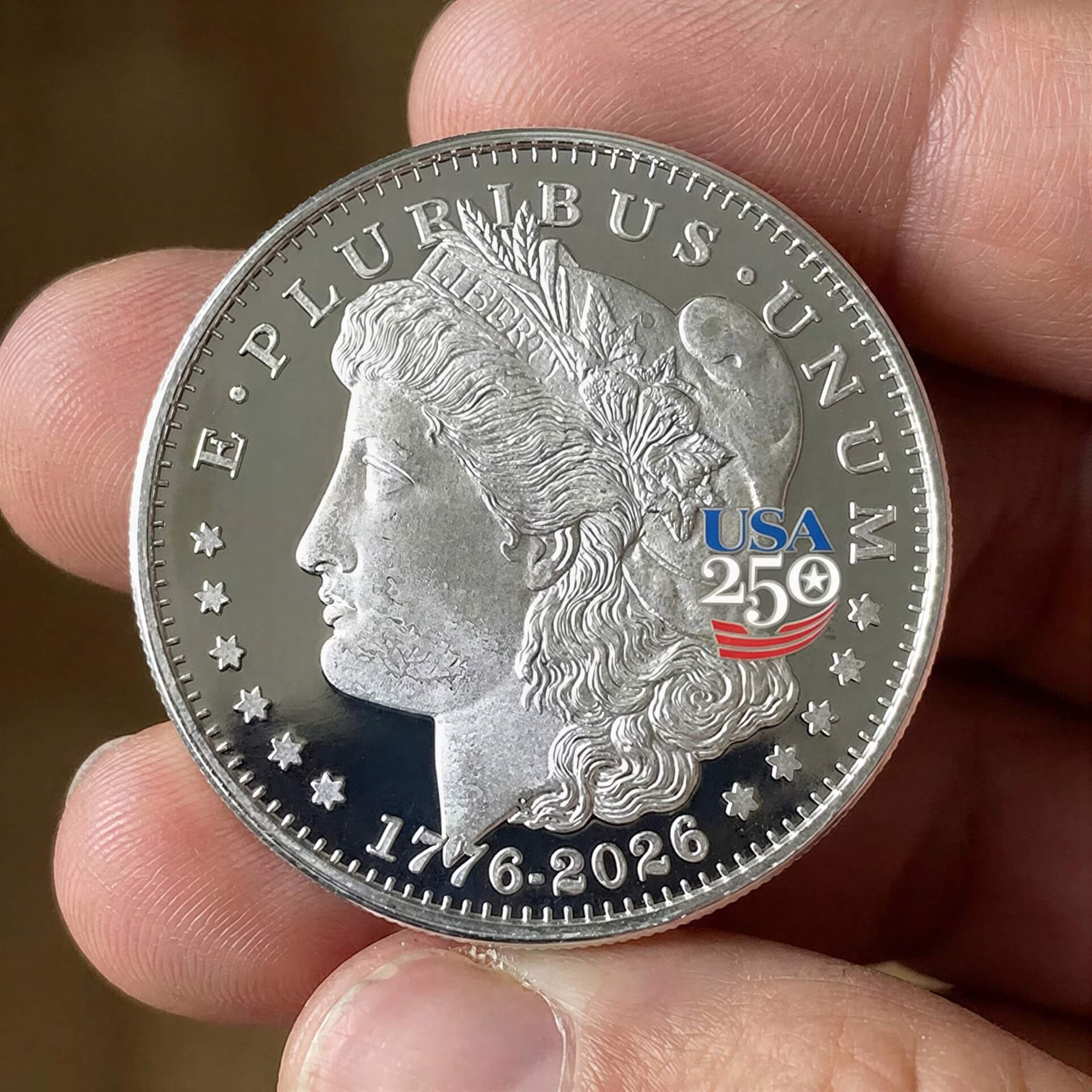 America's 250th Anniversary Morgan Dollar Nickel Silver Proof Coin - Image 5