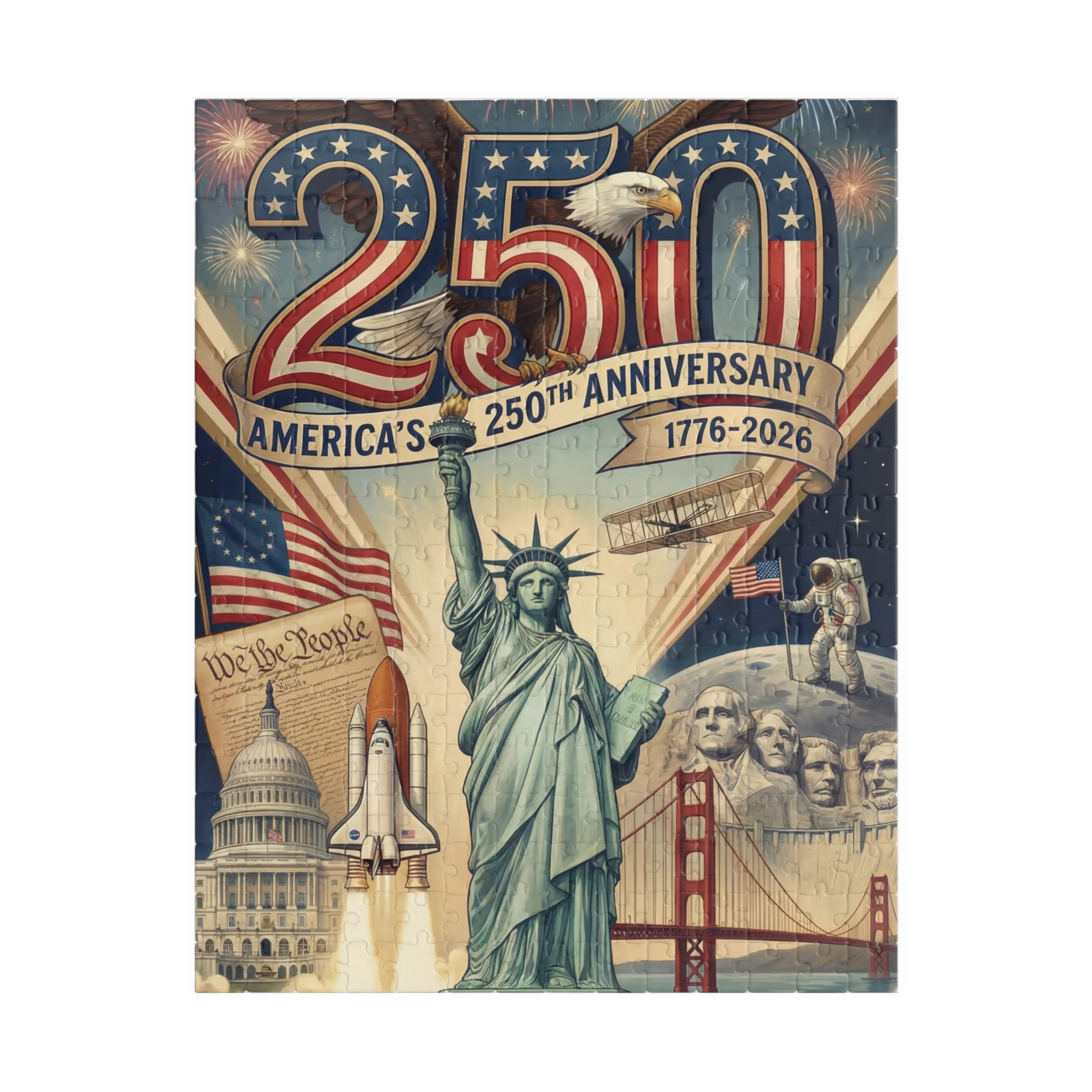 America 250th Anniversary Puzzle (252, 520, 1014-piece) - Image 3