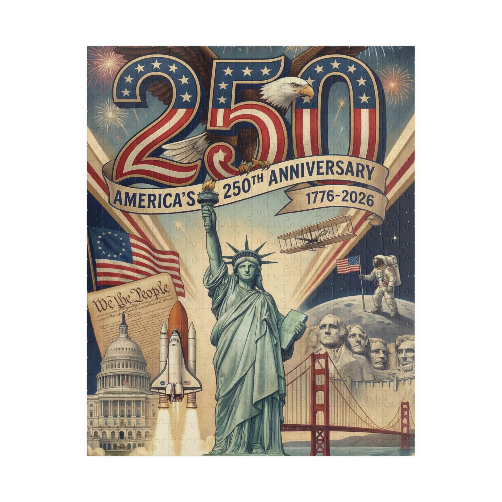 America 250th Anniversary Puzzle (252, 520, 1014-piece) - Image 4