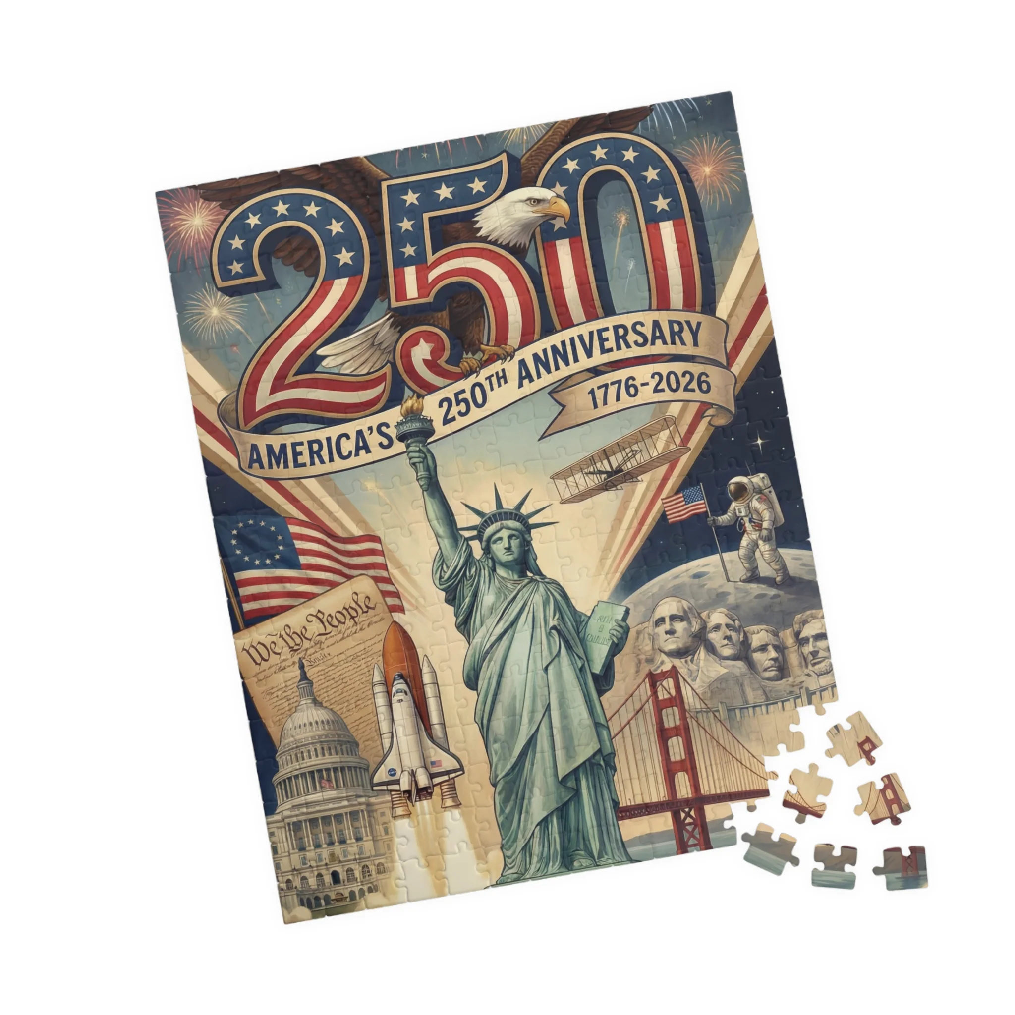 America 250th Anniversary Puzzle (252, 520, 1014-piece) - Image 9