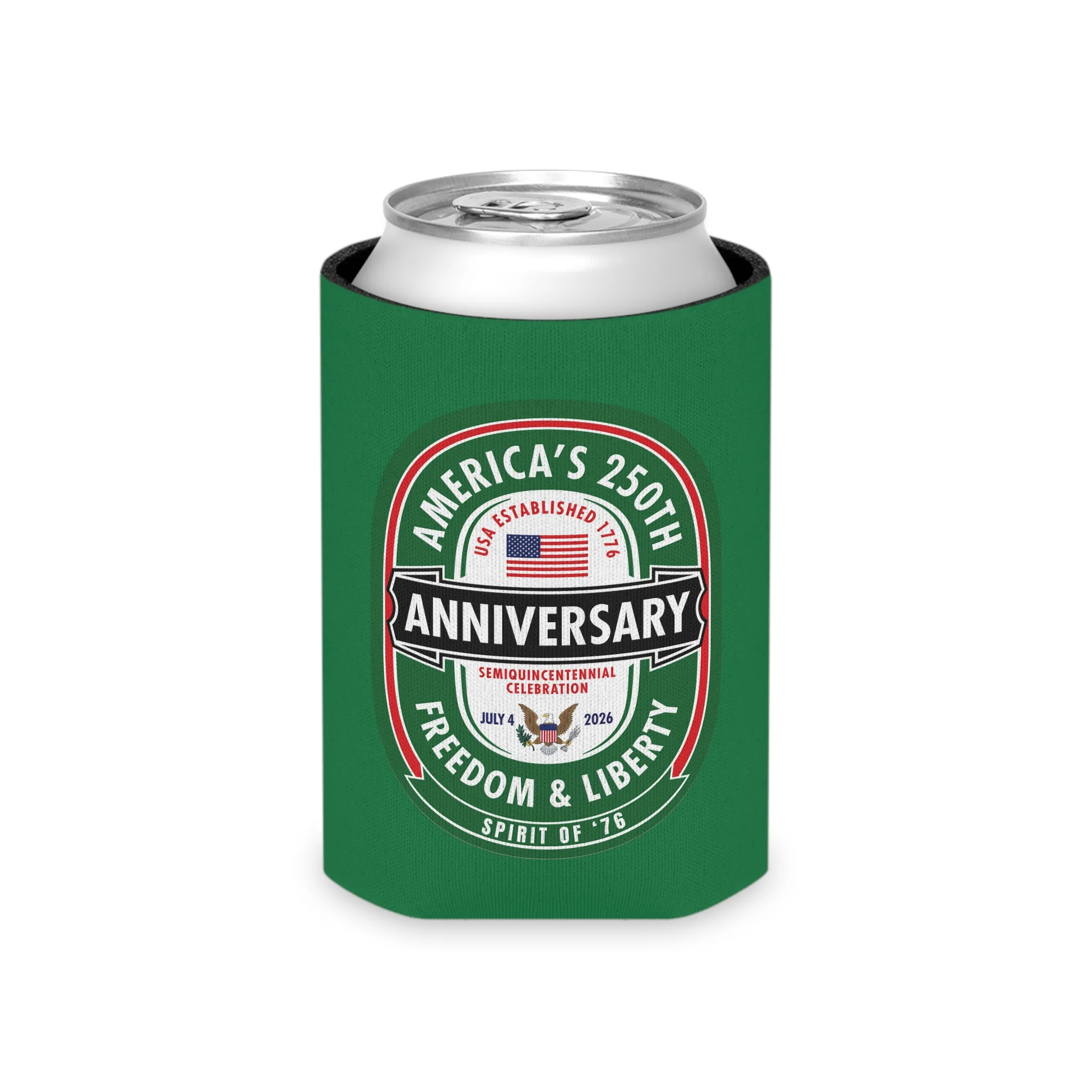 America’s 250th Green Beer Parody Koozie - Image 3