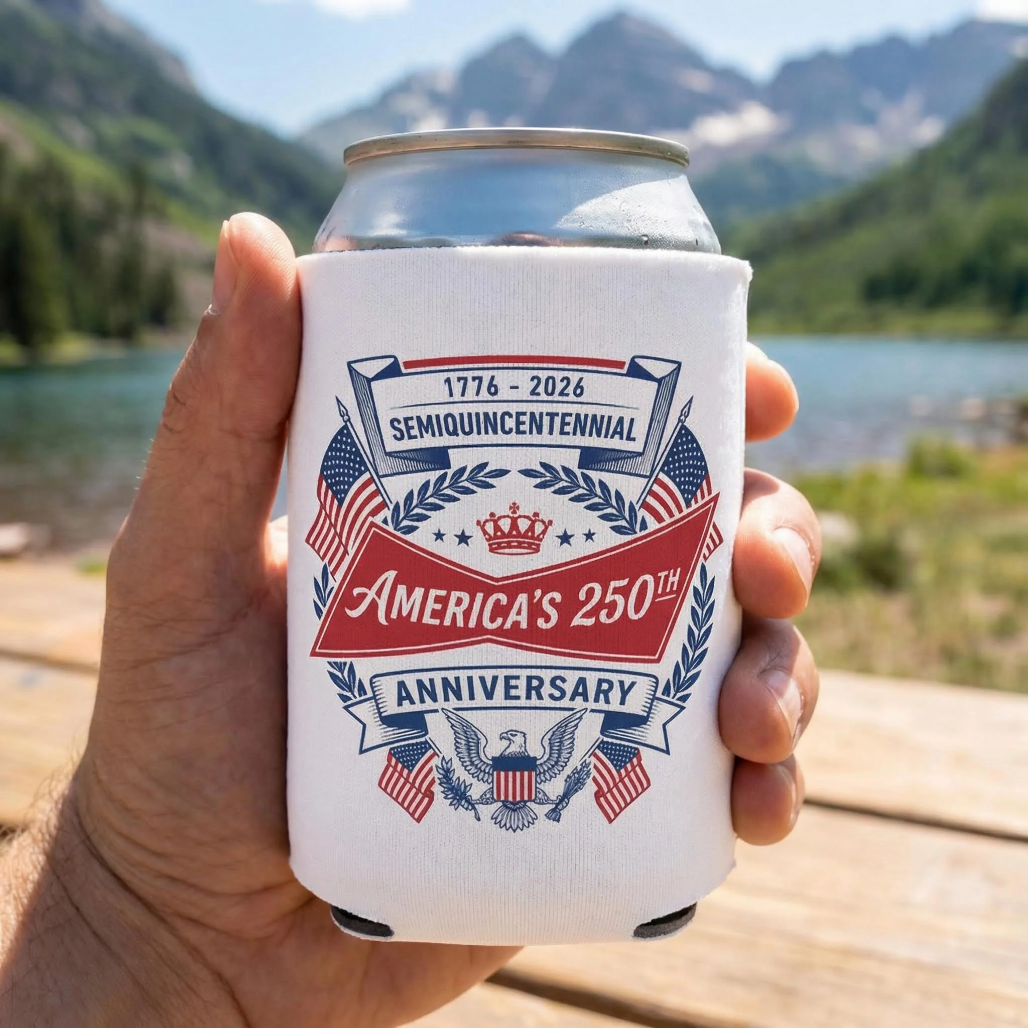 America’s 250th White Beer Parody Koozie