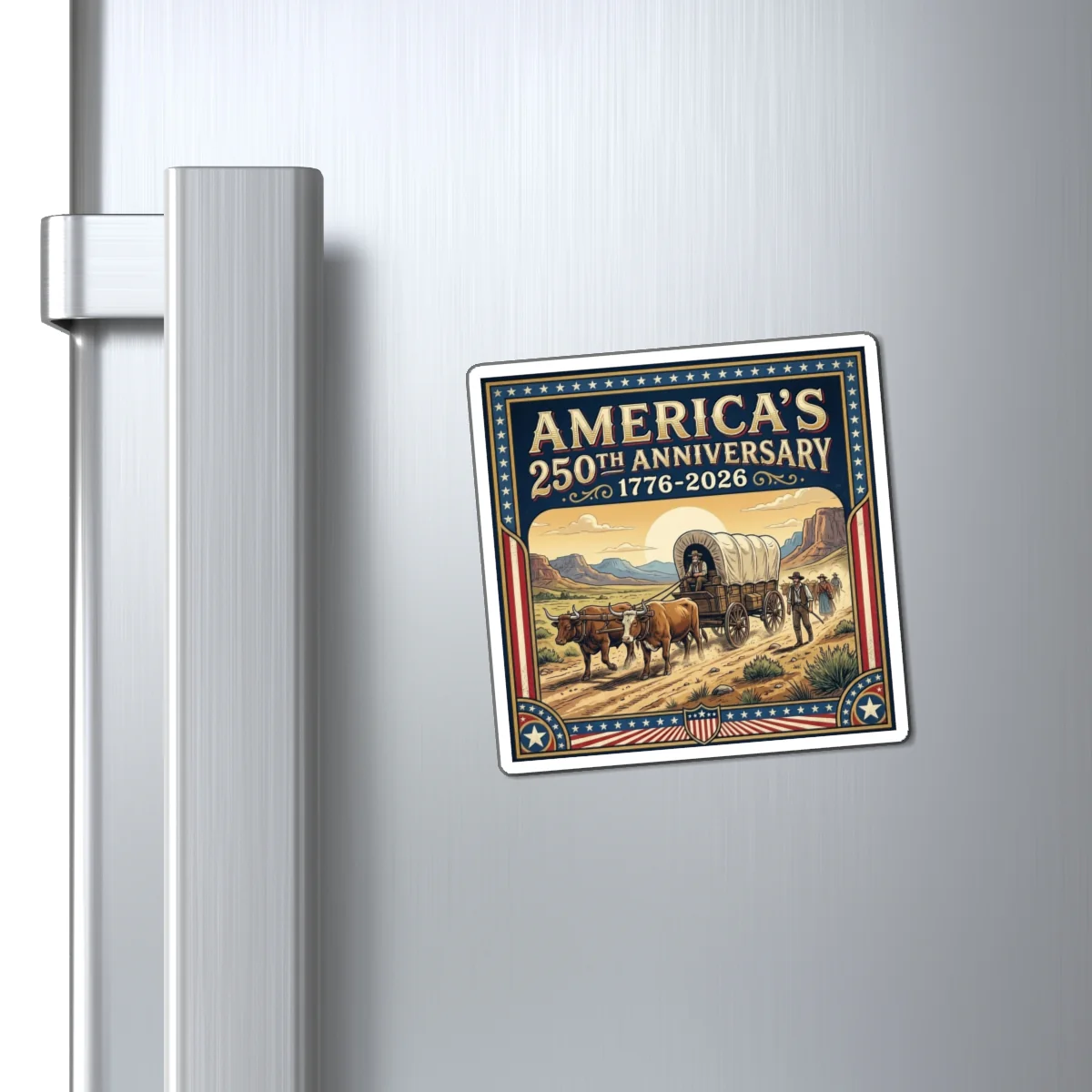 American Frontier - America's 250th 1776-2026 Refrigerator Magnet - Image 2