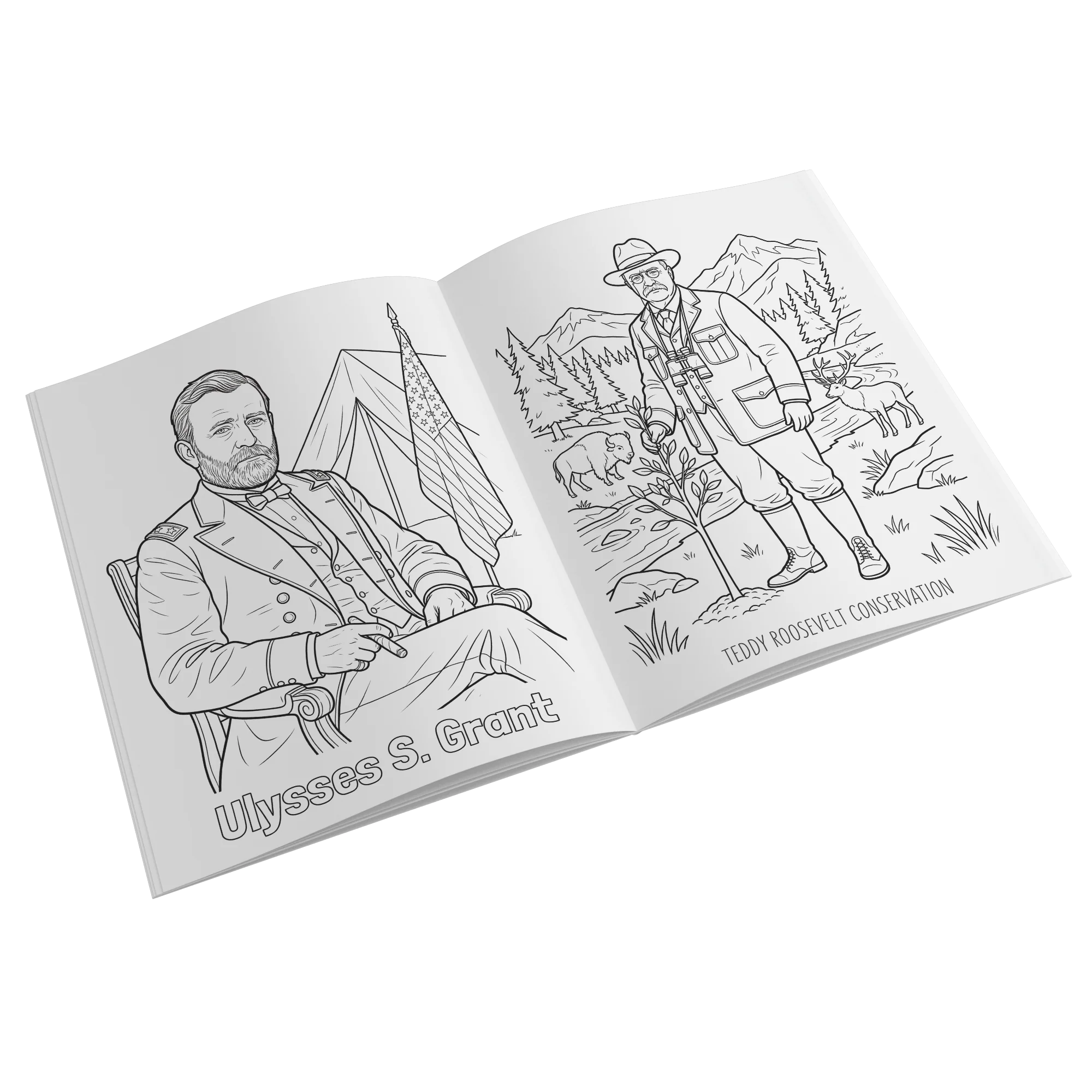 America 250th Anniversary Coloring Book - American Heroes & Patriots - Image 3