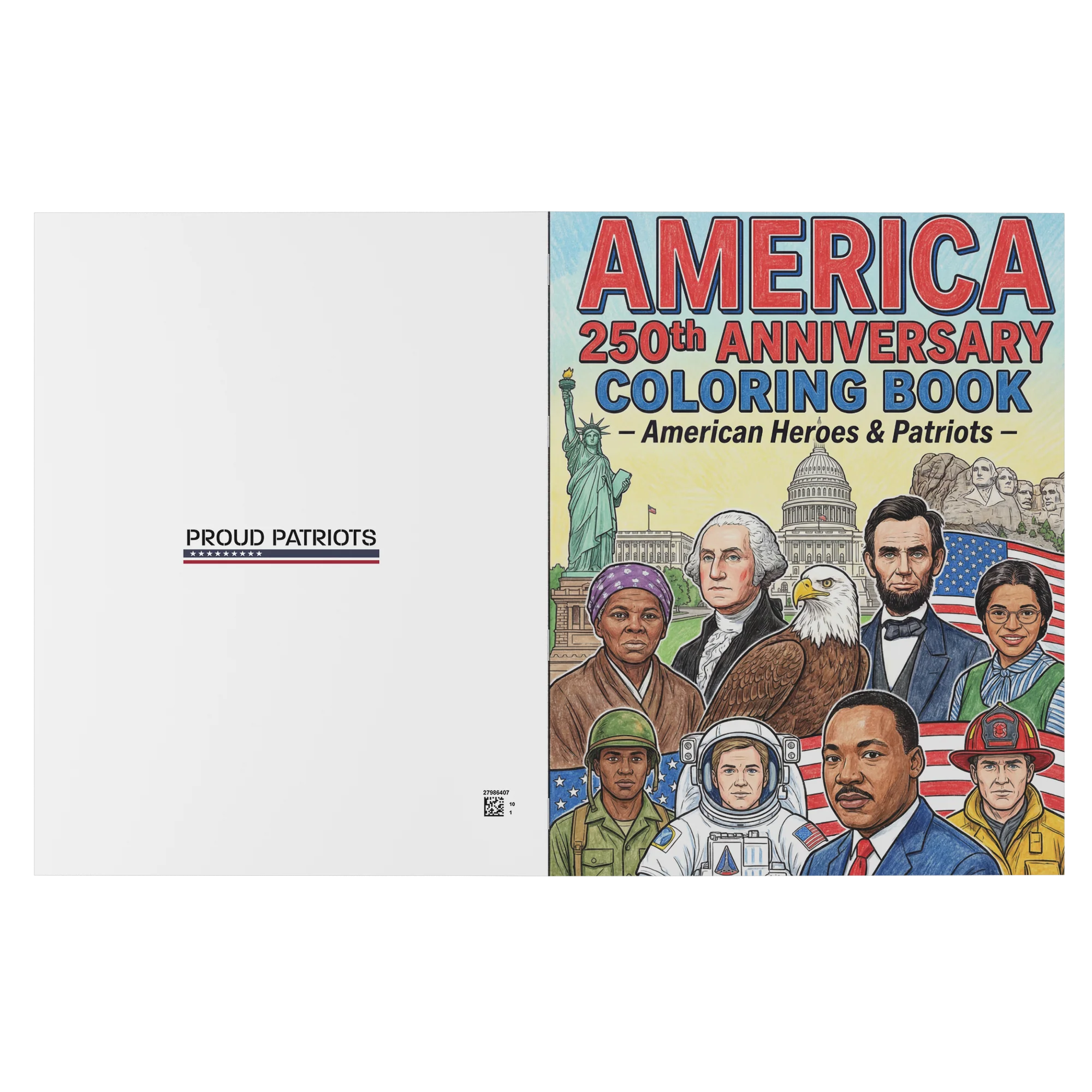 America 250th Anniversary Coloring Book - American Heroes & Patriots - Image 7