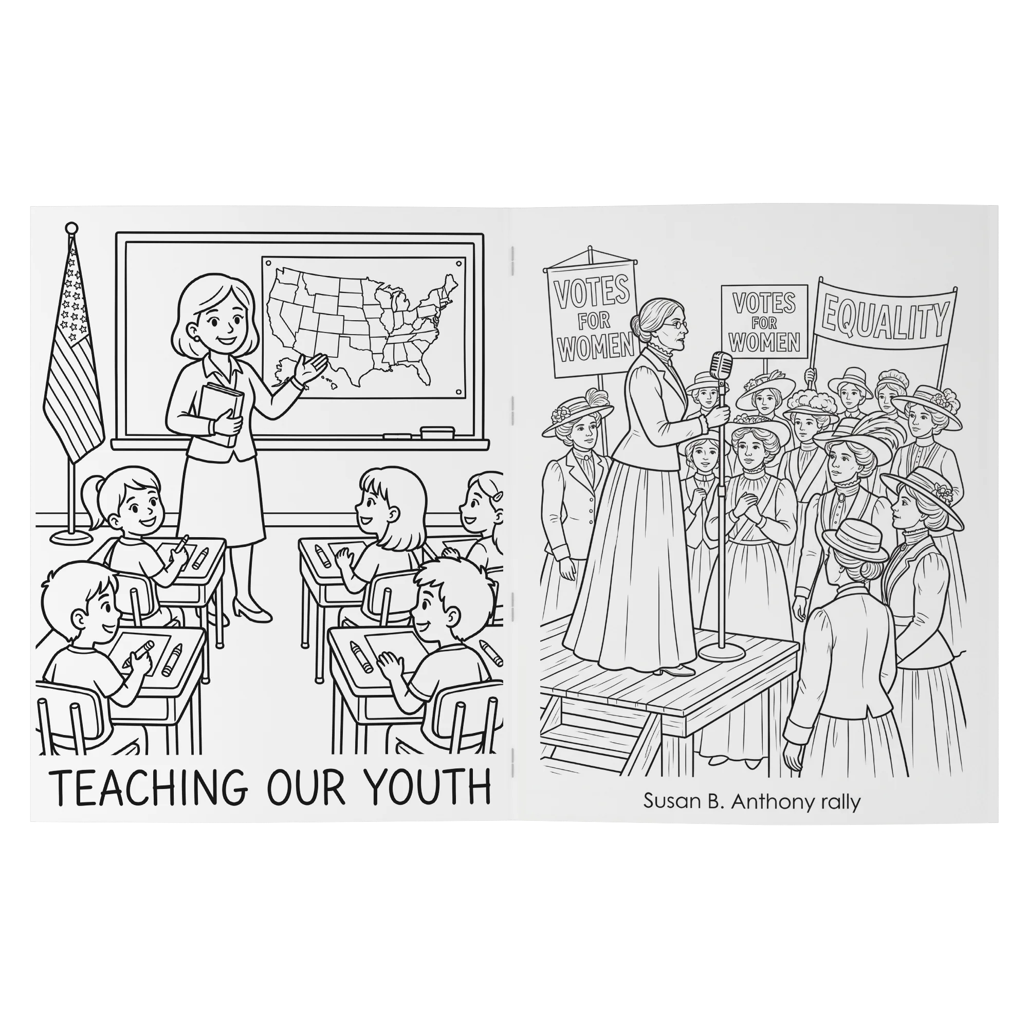 America 250th Anniversary Coloring Book - American Heroes & Patriots - Image 8