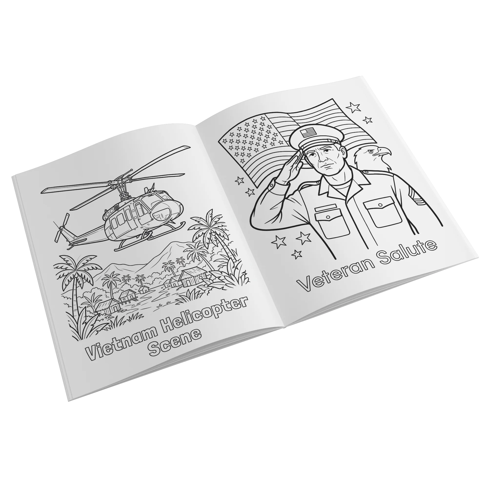 America 250th Anniversary Coloring Book - American Wars & Military History - Image 3