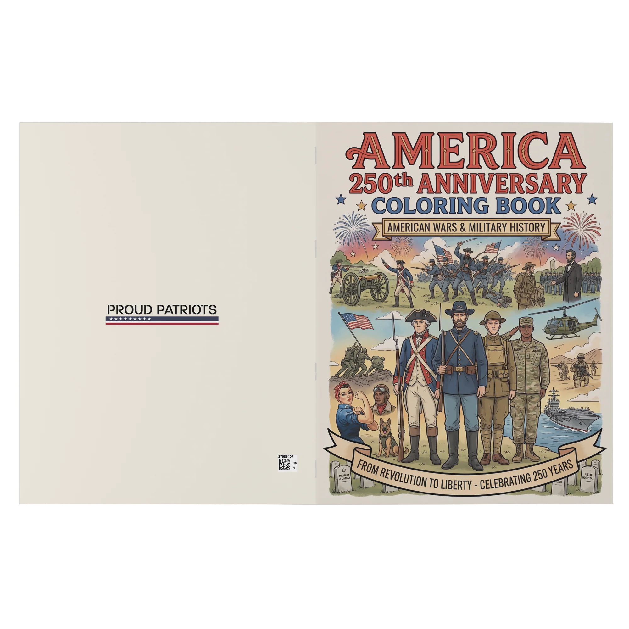 America 250th Anniversary Coloring Book - American Wars & Military History - Image 7