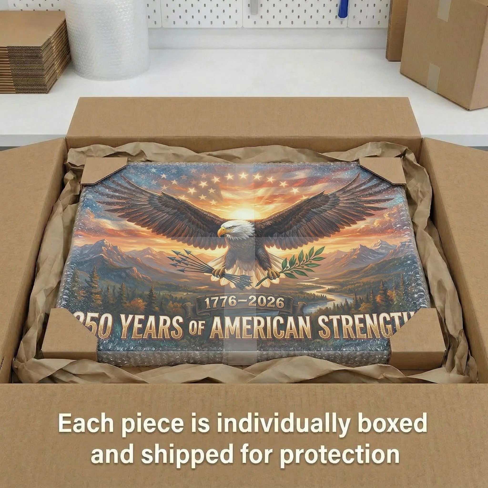 America's 250th Anniversary Eagle Strength Canvas (24"x 16") - Image 3