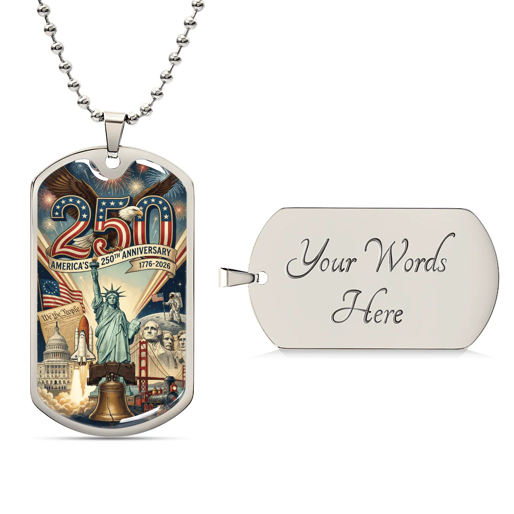 America's 250th Anniversary Engravable Dog Tag - Image 3
