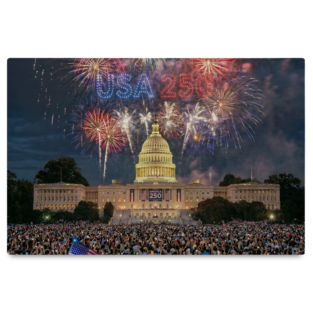 America's 250th Anniversary Fireworks Canvas (24"x 16")