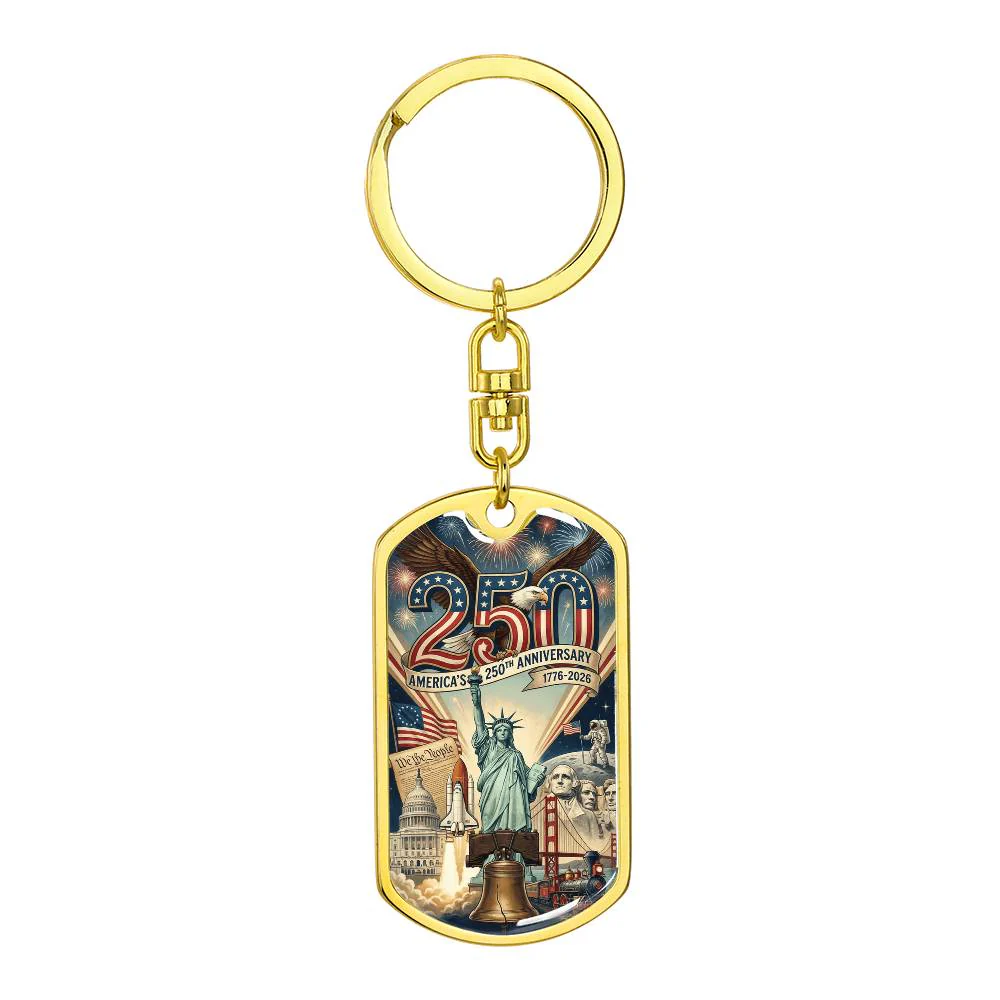 America's 250th Anniversary Engravable Keychain - Image 5