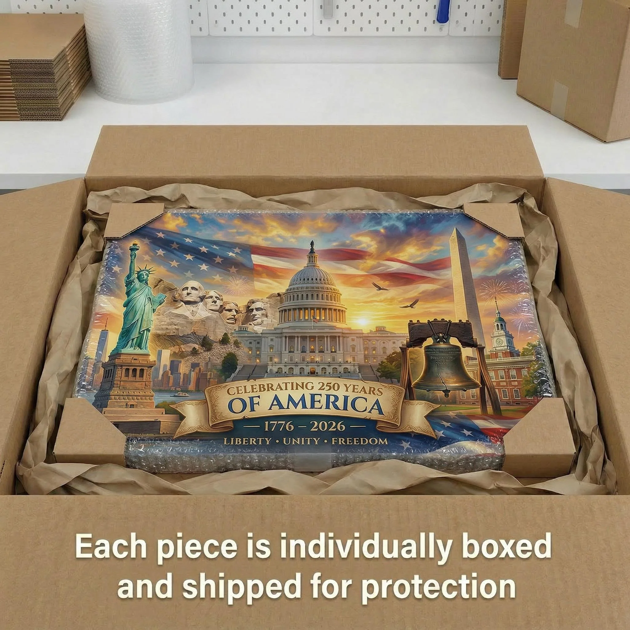 America's 250th Anniversary Monuments Canvas (24"x 16") - Image 3