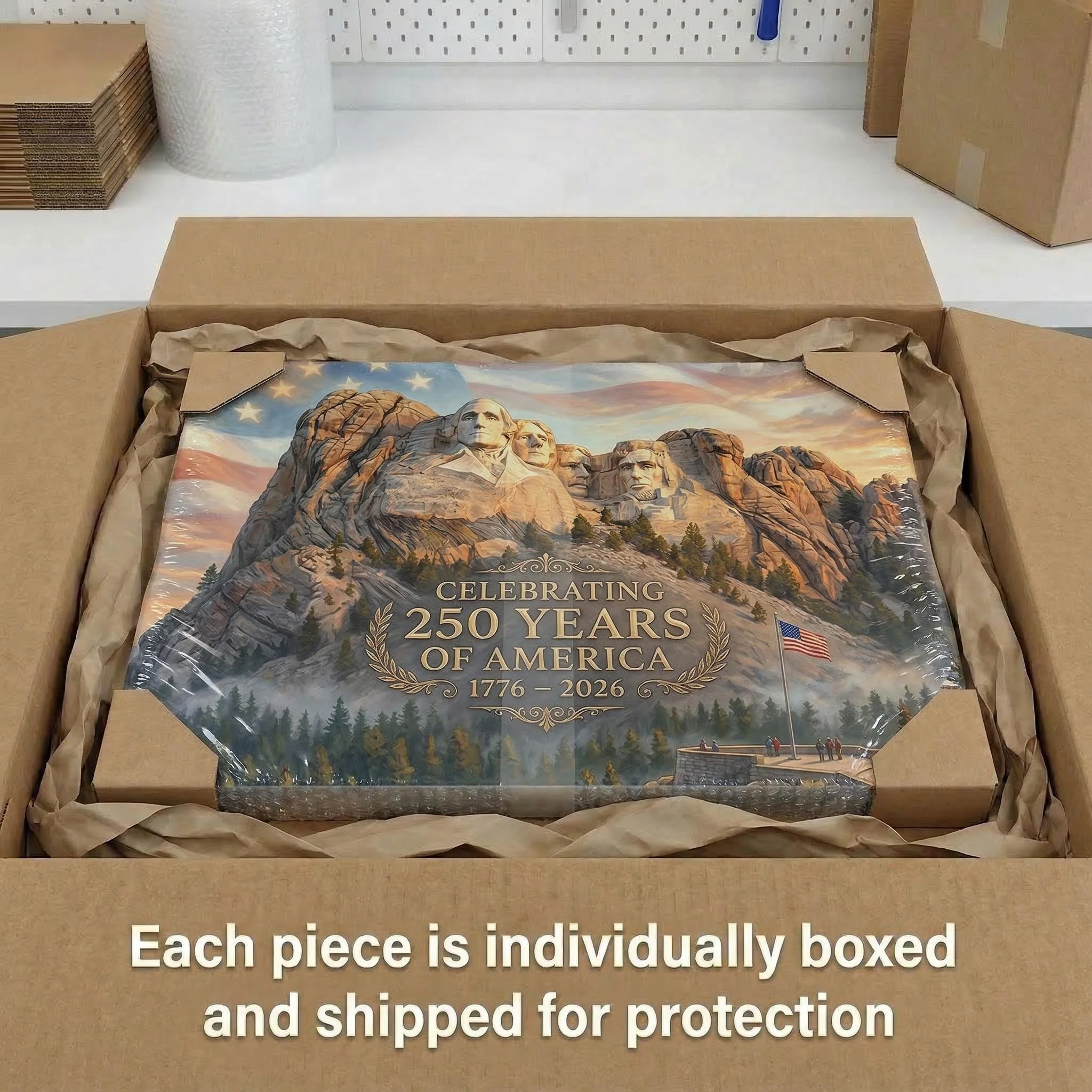 America's 250th Anniversary Mount Rushmore Canvas (24"x 16") - Image 3