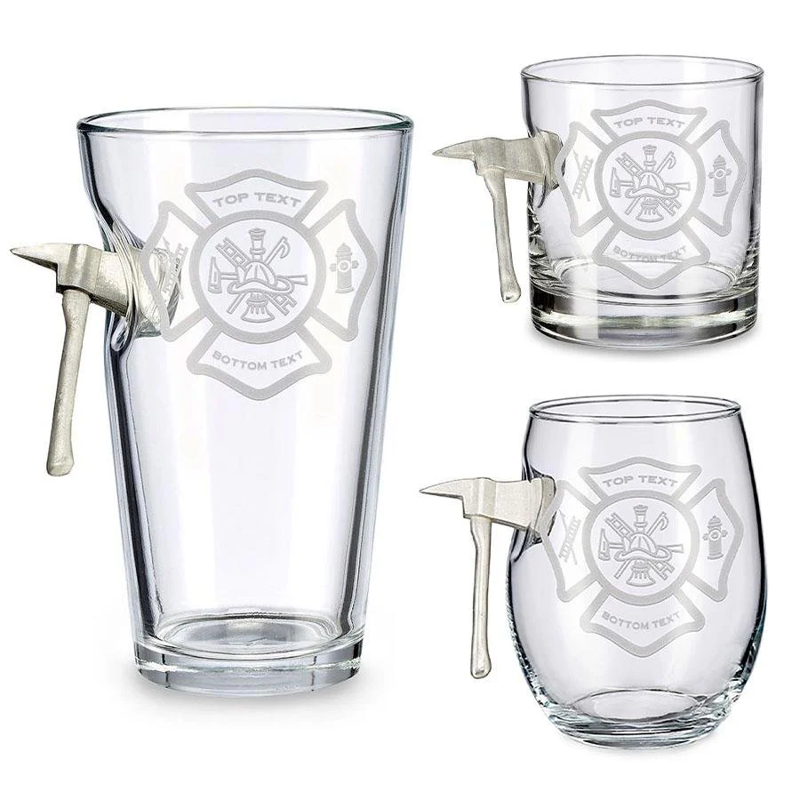 BenShot Fire Axe Glass - Maltese Cross - Image 4