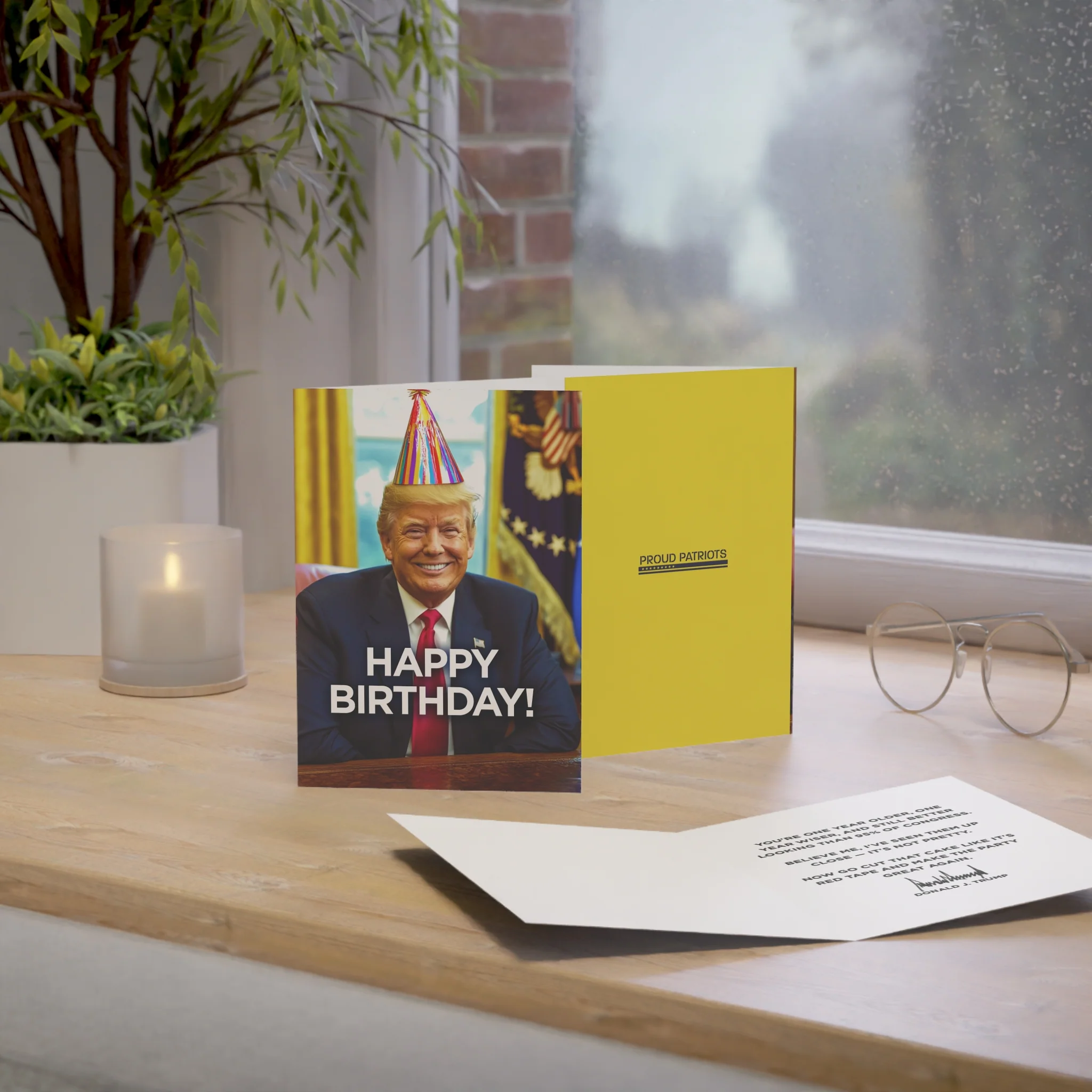Better Looking Than Congress - President Trump Birthday Card - Image 4