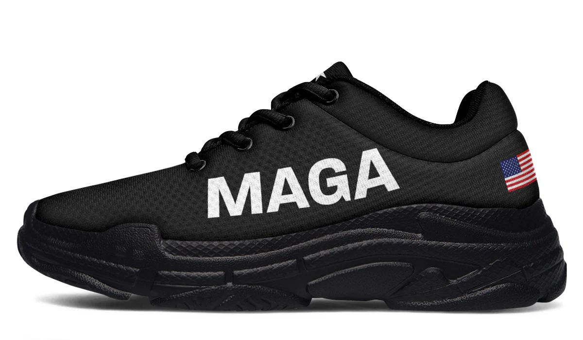 Black MAGA Chunky Sneakers