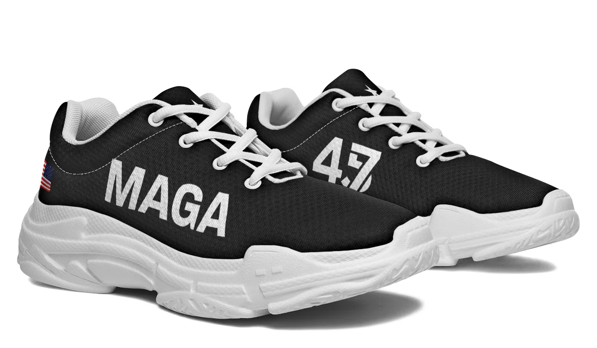 Black MAGA Chunky Sneakers - Image 13