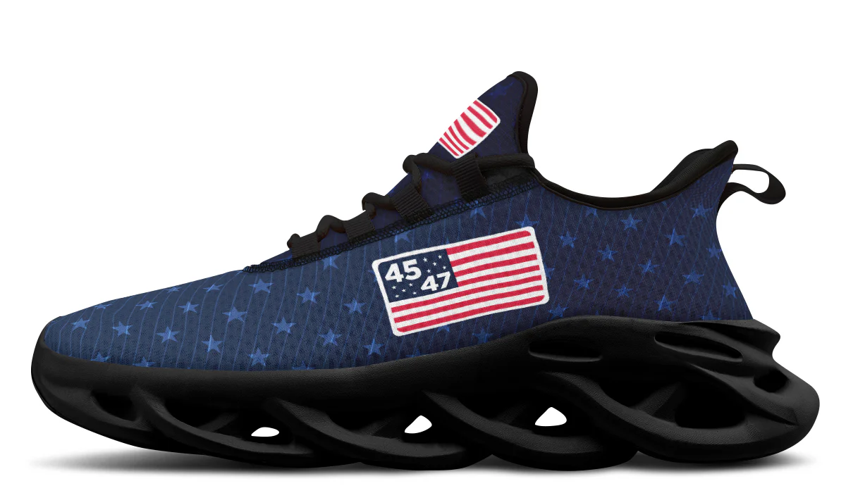 Blue 45-47 Flag Trendy Sneakers