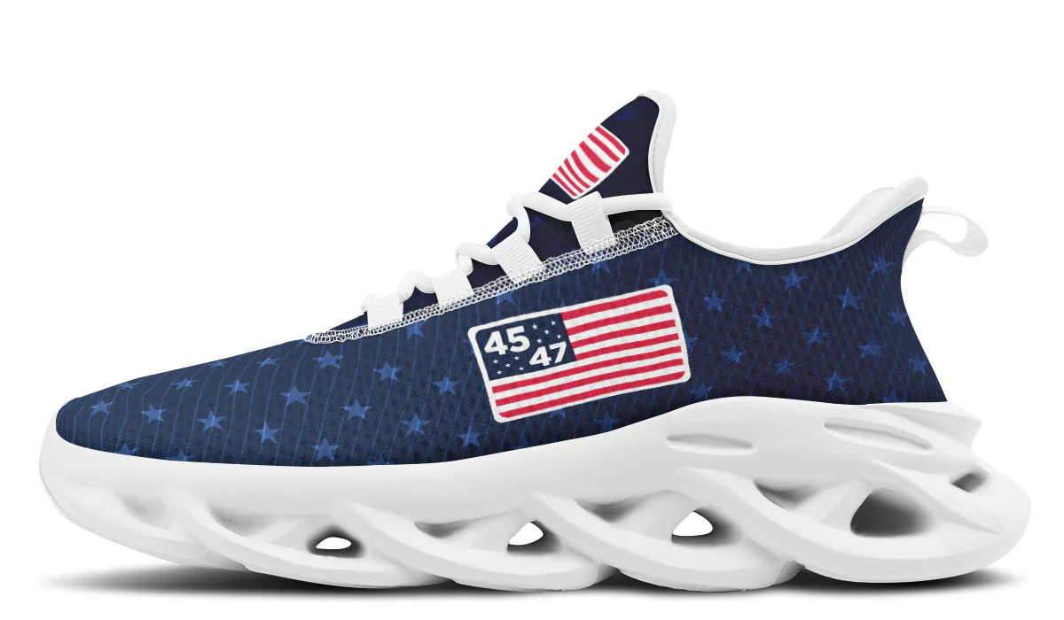 Blue 45-47 Flag Trendy Sneakers - Image 11