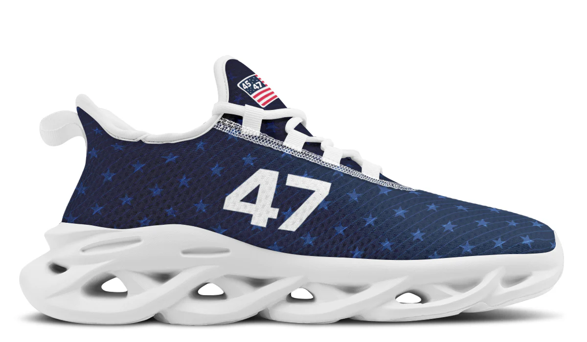 Blue 45-47 Flag Trendy Sneakers - Image 12
