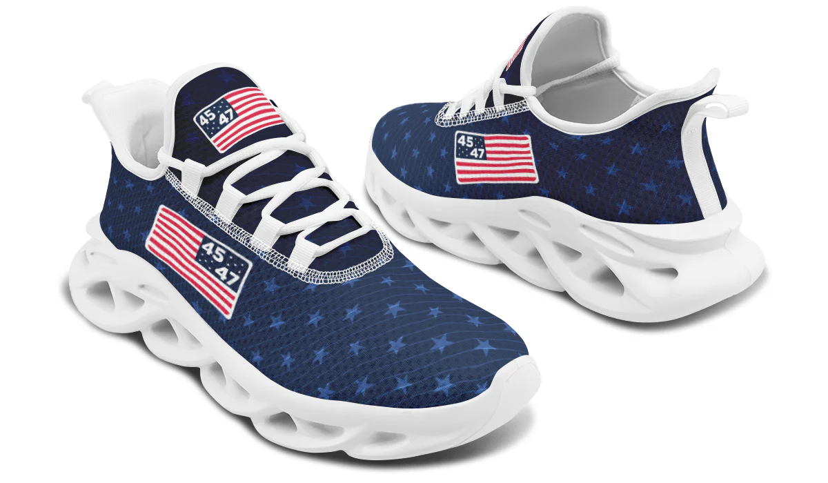 Blue 45-47 Flag Trendy Sneakers - Image 15