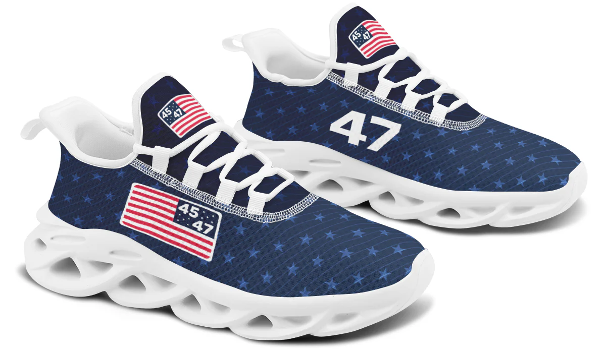Blue 45-47 Flag Trendy Sneakers - Image 19