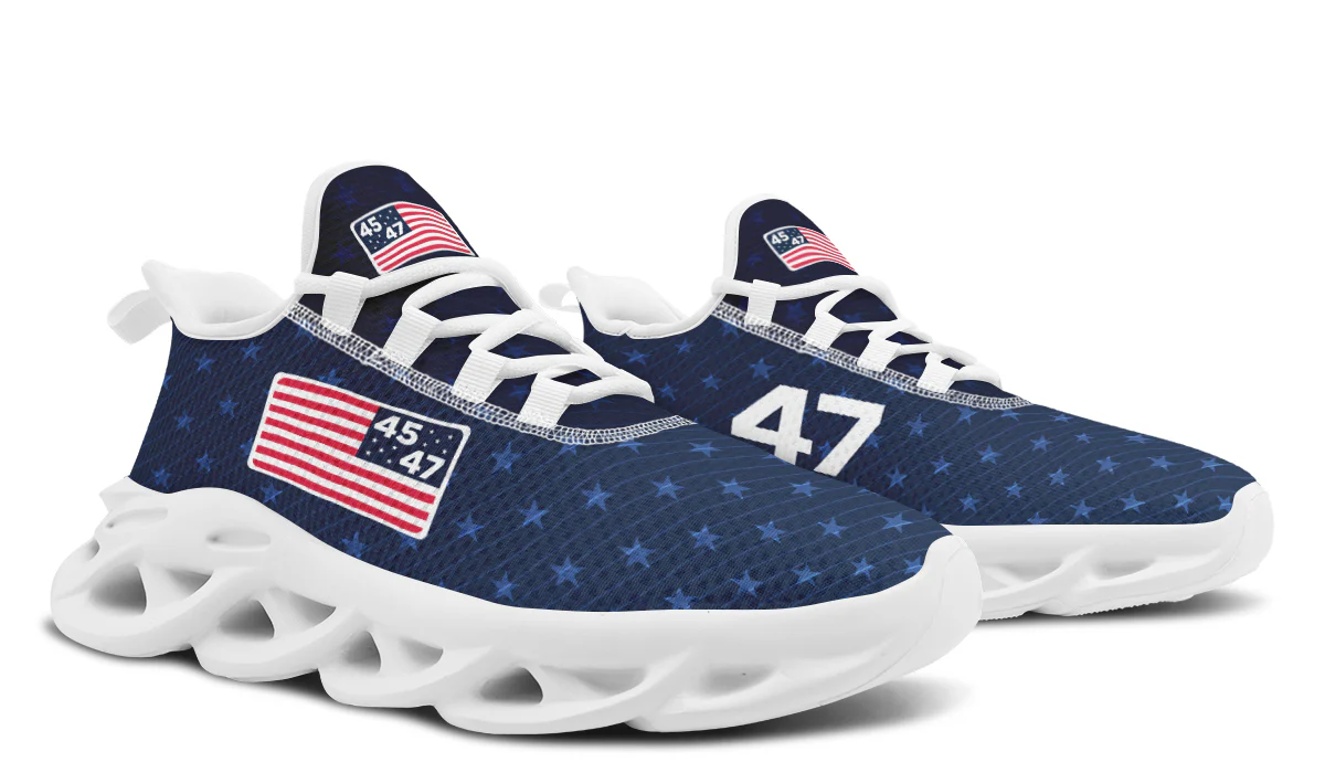 Blue 45-47 Flag Trendy Sneakers - Image 20
