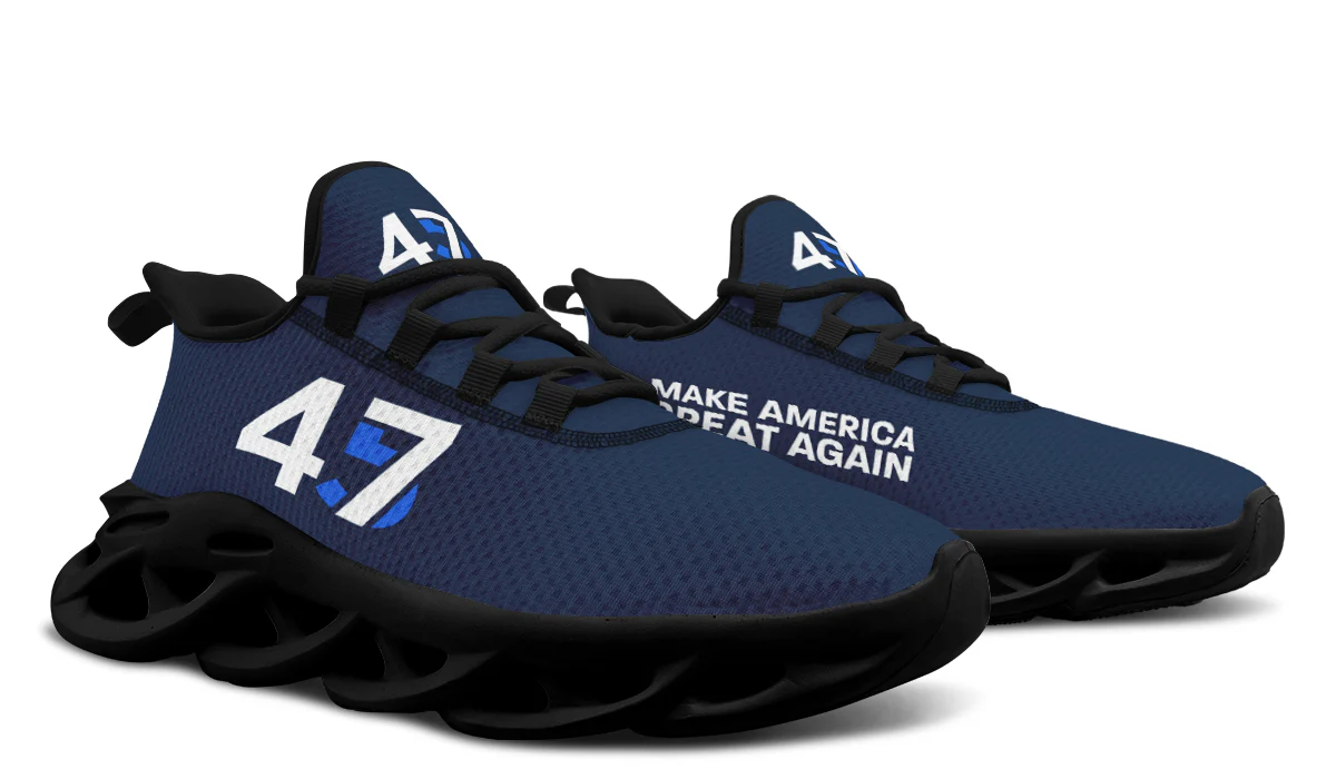 Blue 45-47 MAGA Trendy Sneakers - Image 10