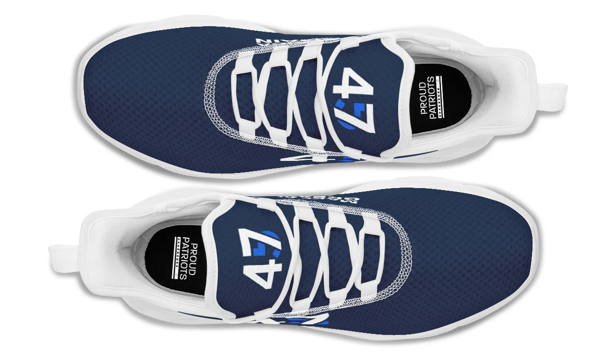 Blue 45-47 MAGA Trendy Sneakers - Image 16