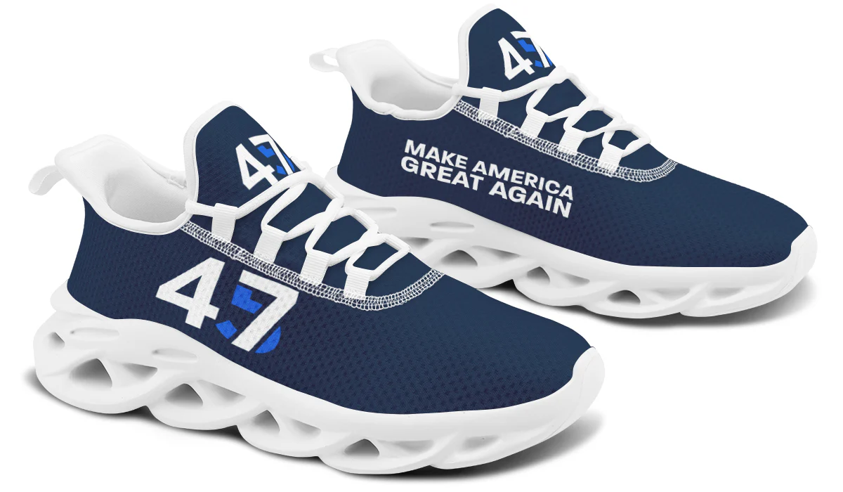 Blue 45-47 MAGA Trendy Sneakers - Image 19