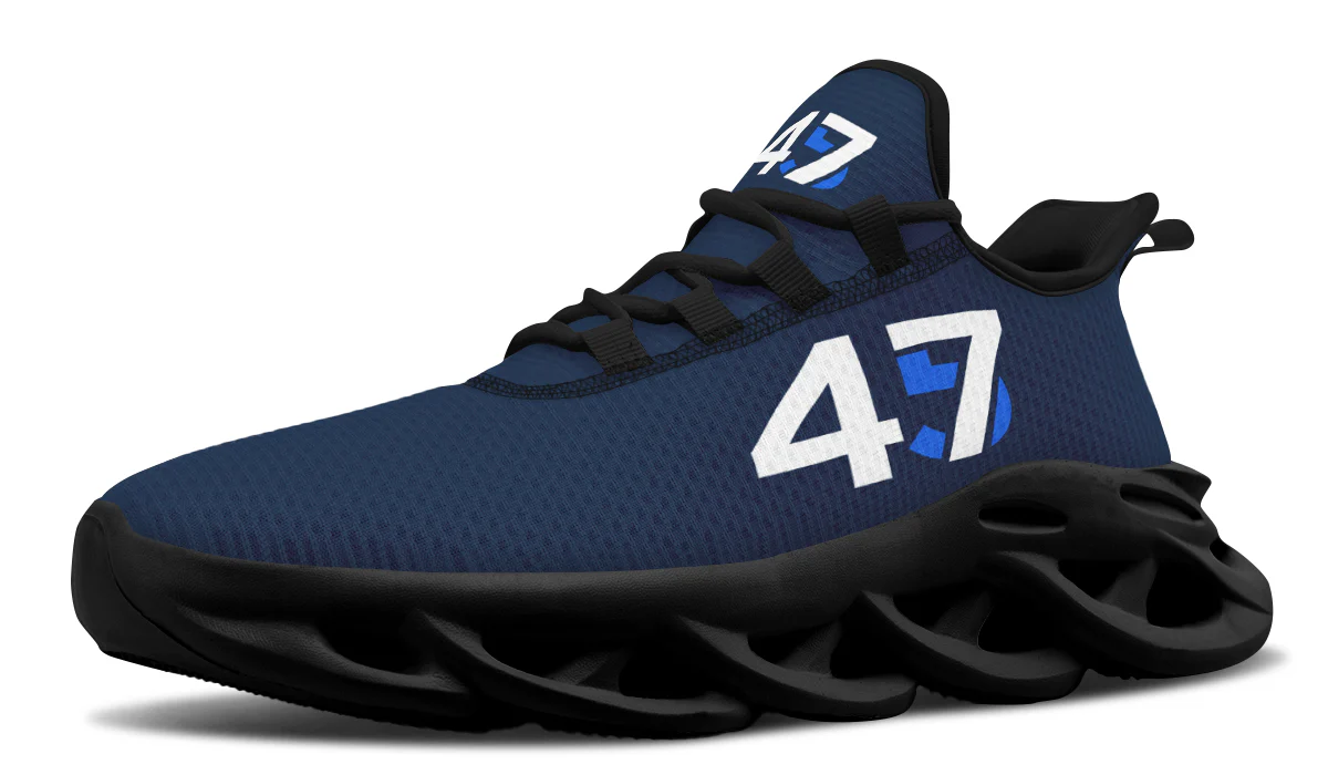 Blue 45-47 MAGA Trendy Sneakers - Image 3