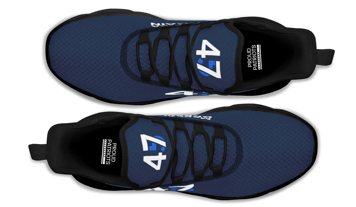 Blue 45-47 MAGA Trendy Sneakers - Image 6