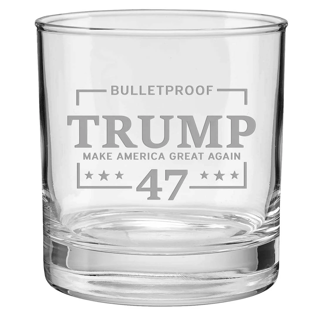 Bulletproof Trump 47 Whiskey Glass - Image 3