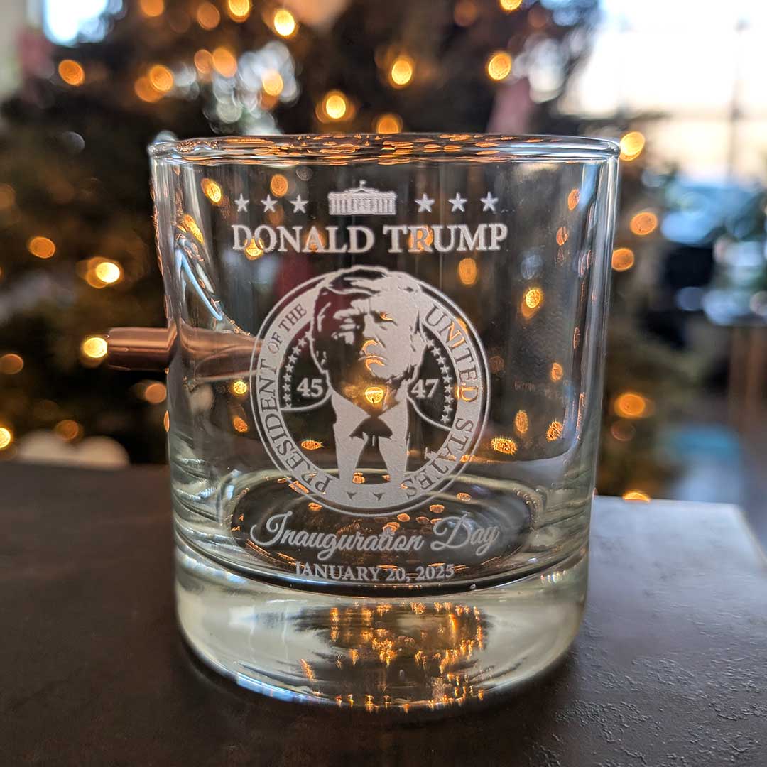 Bulletproof Trump Inauguration Whiskey Glass - Image 3