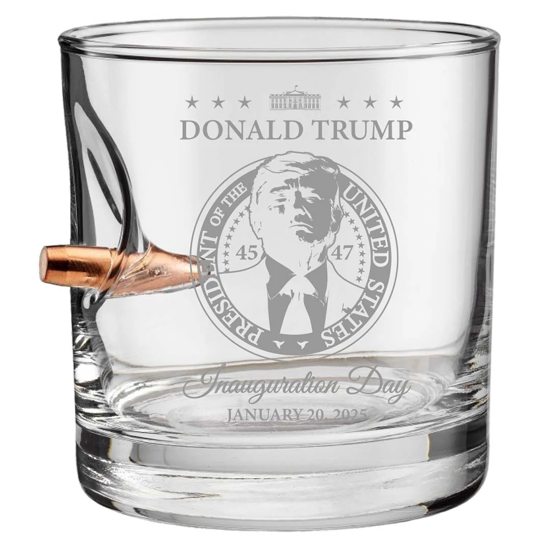 Bulletproof Trump Inauguration Whiskey Glass - Image 5