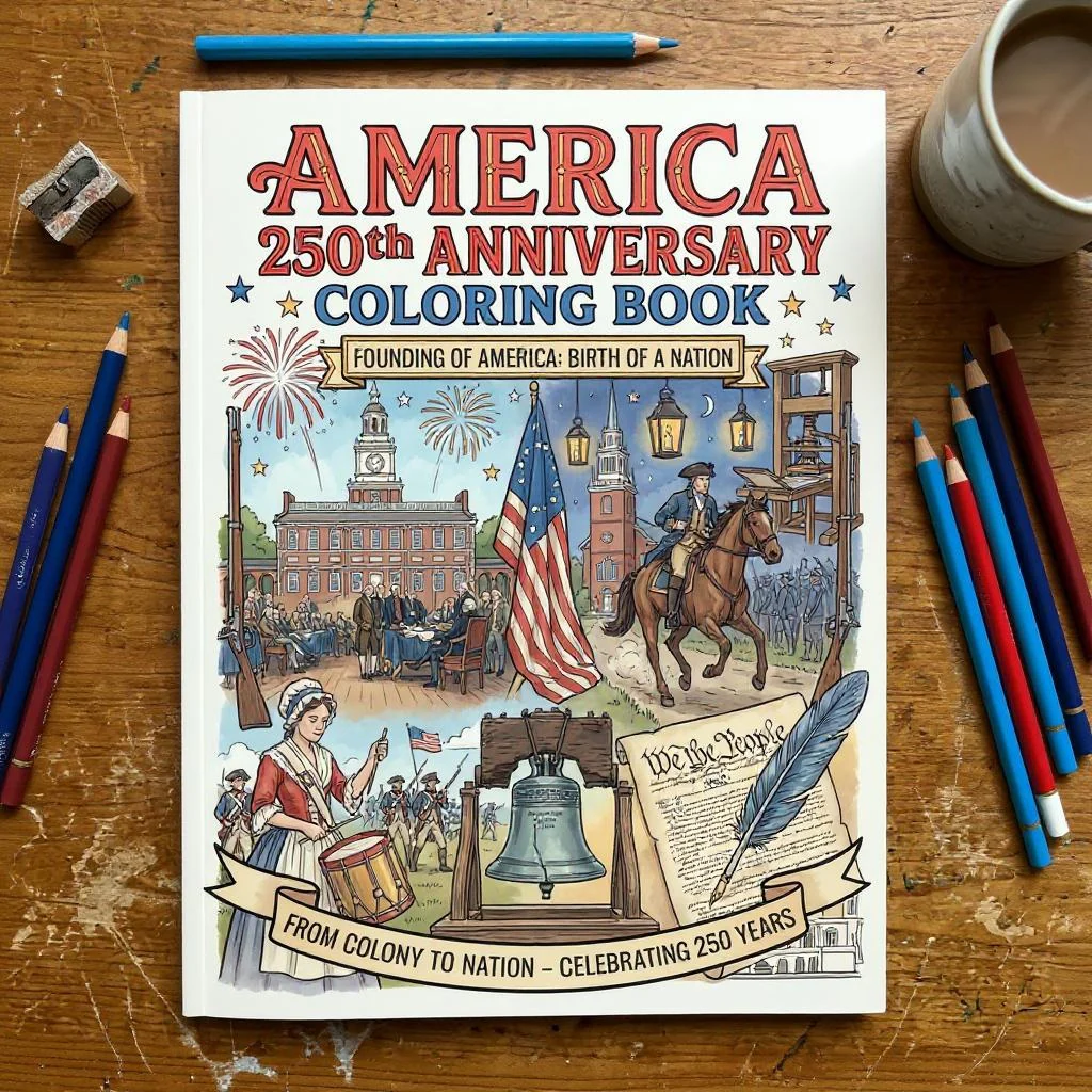 Collect All 6 America 250 Coloring Books (Save 20%) - Image 5