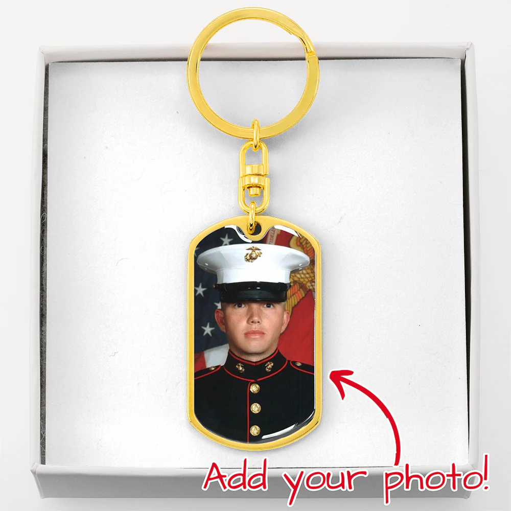 Customizable Dog Tag Keychain with Engraving - Image 7