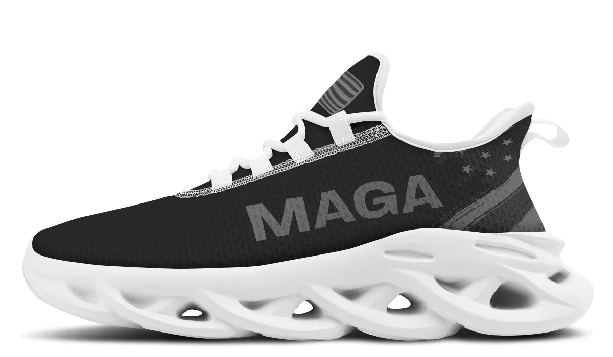 Dark MAGA Flag Trendy Sneakers - Image 11
