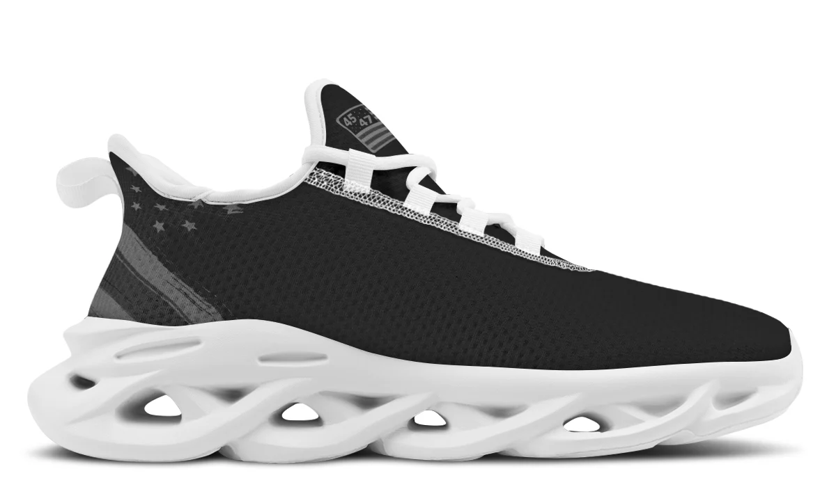 Dark MAGA Flag Trendy Sneakers - Image 12
