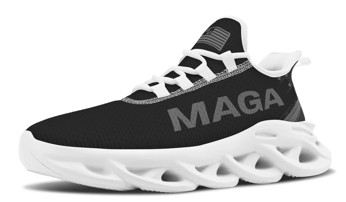 Dark MAGA Flag Trendy Sneakers - Image 13