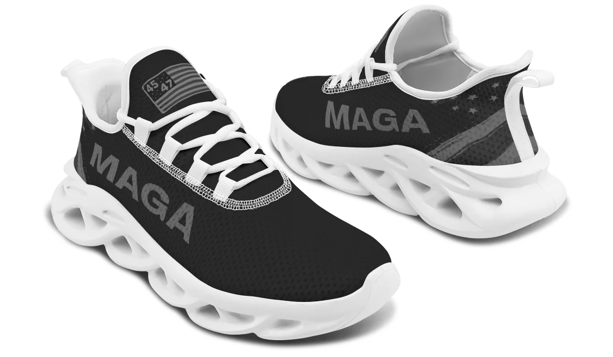 Dark MAGA Flag Trendy Sneakers - Image 15